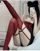                                                          【Preorder】40kg-55kg High-Waist Double Leg Layered Stockings 