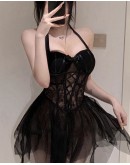                                                          【Preorder】40kg-55kg Ribbon Lace-Up Vest Dress Set