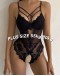                                                                【READY STOCK】55kg-80kg Plus Camisole Lace Body-Suit