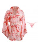                                                          【Preorder】Kitty Flora Kimono Pajamas Set