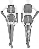                                                                【READY STOCK】40kg-65kg Fishnet Style Body-Suit Set