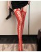                                                                【READY STOCK】40kg-65kg Fishnet High-Waist Stripe Stockings