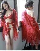                                                                【READY STOCK】40kg-55kg Flora Kimono + Bikini Set