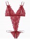                                                                【READY STOCK】40kg-100kg Plus Lace Body-Suit Sexy Lingeries