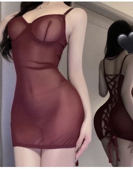                                                                【PREORDER】40kg-55kg Underwire Lace-Up Fitted Dress