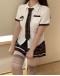                                                          【Preorder】50kg-95kg Cos Plus Necktie Checked Shirt Set