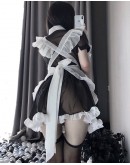                                                          【Preorder】40kg-60kg Grenadine Cos Maid Sexy Lingeries Set