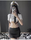                                                          【Preorder】40kg-55kg Cos Navy Hat Tops Skirt +T-Back Set