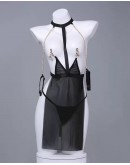                                                          【Preorder】40kg-50kg Sexy Lingeries Necklace Bracelet Set+T-Back