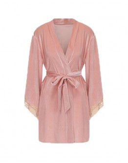                                                          【Preorder】40kg-65kg Pink Bling-Bling Silver Kimono