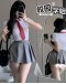                                                          【Preorder】40kg-55kg Red Necktie Shirt + Skirt Sexy Lingeries Set
