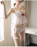                                                          【Preorder】40kg-55kg Camisole Strawberry Patterned Pajamas Set