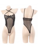                                                          【Preorder】40kg-55kg Faux Pearl Fitted Body-Suit Tops