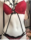                                                          【Preorder】S-XL Halter-Neck Ribbon Bikini Set