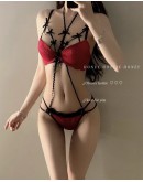                                                          【Preorder】S-XL Halter-Neck Ribbon Bikini Set