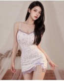                                                          【Preorder】40kg-55kg Lace Flowers Patterned Pajamas Dress Pads +T-Back