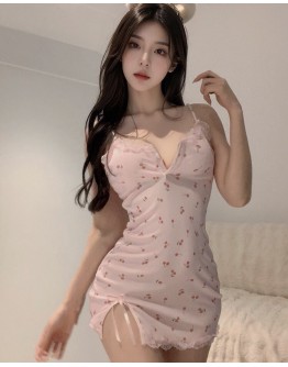                                                          【Preorder】40kg-55kg Lace Flowers Patterned Pajamas Dress Pads +T-Back