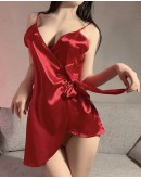                                                          【Preorder】40kg-55kg Lace-Up Pajamas Dress+T-Back