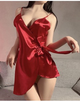                                                          【Preorder】40kg-55kg Lace-Up Pajamas Dress+T-Back