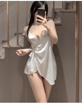                                                          【Preorder】40kg-55kg Lace-Up Pajamas Dress+T-Back