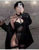                                                          【Preorder】40kg-85kg Halter-Neck Tie-Belt Body-Suit