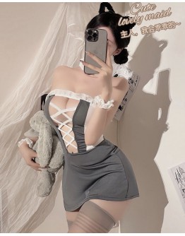                                                          【Preorder】40kg-60kg Kitty Fitted Backless Cos Set