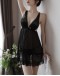                                                          【Ready Stock】40kg-55kg V-Neck Pajamas Dress+T-Back