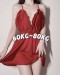                                                          【Ready Stock】60kg-80kg Maroon Night Dress+T-Back