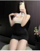                                                          【Ready Stock】40kg-55kg Cut-Out Fitted Pajamas Dress