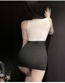                                                          【Ready Stock】40kg-55kg Cut-Out Fitted Pajamas Dress