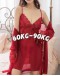                                                          【Ready Stock】50kg-90Kg Plus Maroon Kimono+ Dress Set
