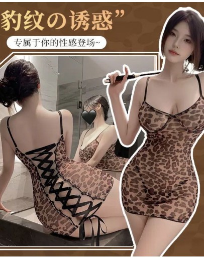                                                          【Preorder】40kg-60kg Backless Lace-Up Fitted Pajamas Dress