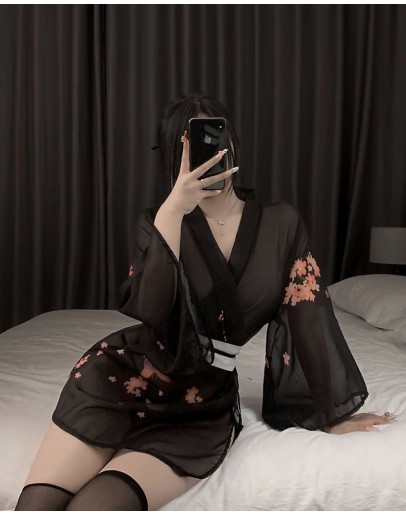                                                                         【Preorder】40kg-60kg Thin Chiffon Sakura Kimono Set
