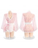                                                                         【Preorder】40kg-60kg Pink Rabbit Kimono NightWear Set