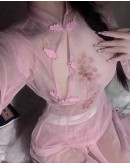                                                          【Preorder】40kg-55kg Grenadine Tops+ Long Skirt + T-Back