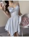                                                          【Preorder】40kg-55kg Ice Silk Lace Backless Pajamas