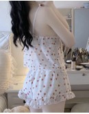                                                          【Preorder】40kg-55kg Strawberry Patterned Tops+ Shorts Pajamas Set