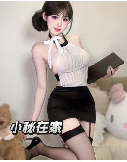                                                          【Preorder】40kg-55kg Halter-Neck Backless Fitted Dress Set
