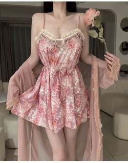                                                          【Preorder】40kg-65kg Flora Pads Dress/ Kimono Outwear