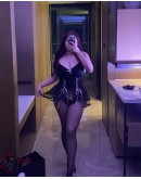                                                                                     【READY STOCK】70kg-110kg Underwire Pads Ribbon Pajamas Dress+T-Back