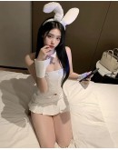                                                          【Preorder】40kg-55kg Rabbit White Cos Sexy Lingeries Set