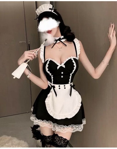                                                          【Preorder】40kg-60kg Pads Underwire Cos Maid Sexy Lingeries Dress