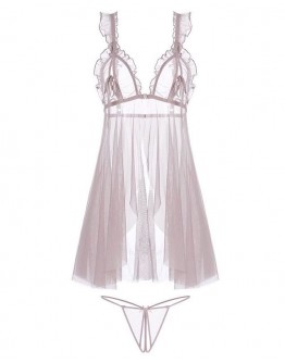                                                                                     【READY STOCK】40kg-65kg Ribbon Chiffon Dress+ T-Back