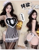                                                          【Preorder】40kg-55kg Stripe Apron Sexy Lingeries Set