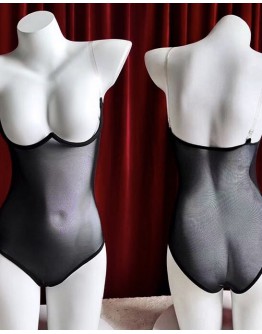                                                          【Preorder】40kg-90kg Underwire Rhinestone Necklace+ Body-Suit