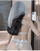                                                          【Preorder】40kg-55kg White Lace Bride Cos Sexy Lingeries