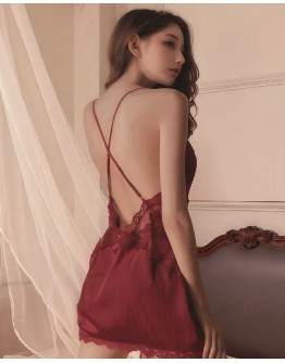                                                          【Preorder】40kg-75kg Lace Pads Backless Dress+ T-Back
