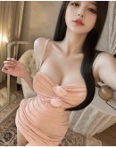                                                          【Preorder】40kg-55kg Flora Grenadine Pajamas Dress Set