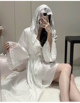                                                          【Preorder】全烫钻 50kg-66kg Hoodie Ice Silk Kimono +Dress