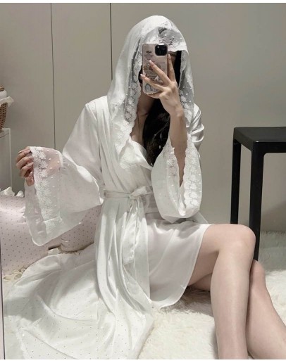                                                          【Preorder】全烫钻 50kg-66kg Hoodie Ice Silk Kimono +Dress